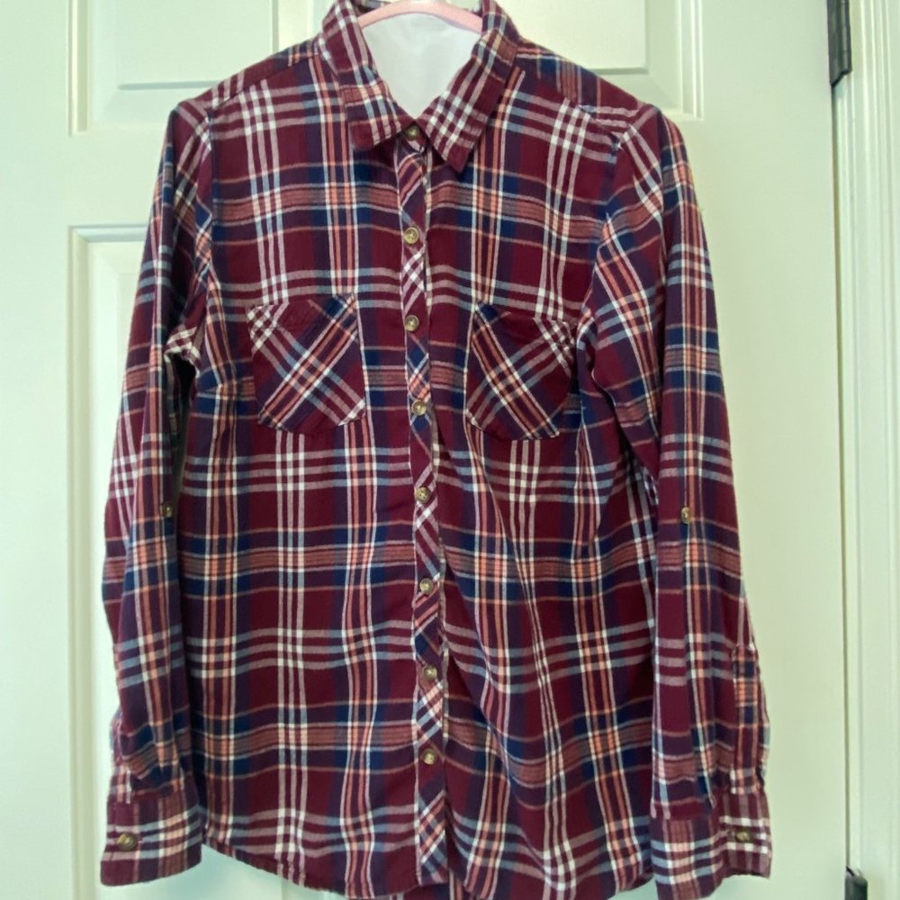 Small Plaid button up shirt - Kraft Kat